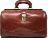 Picture of Floto Luggage Italian Ciabatta Doctor Handbag, Vecchio Brown, Small