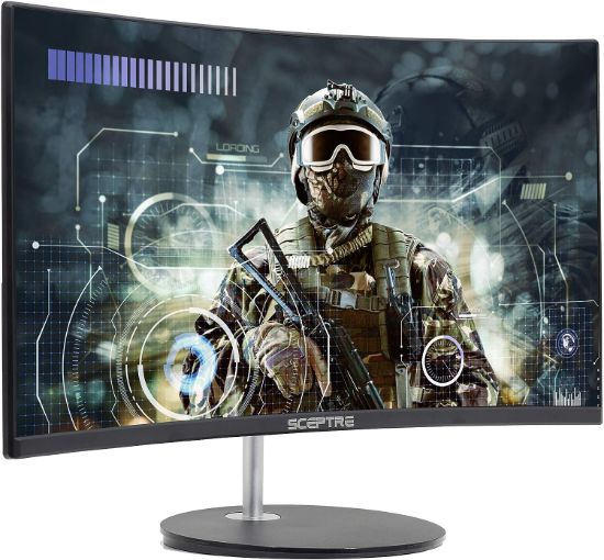 Picture of Sceptre Curved 24-inch Gaming Monitor 1080p R1500 98% sRGB HDMI x2 VGA Build-in Speakers, VESA Wall Mount Machine Black (C248W-1920RN Series)