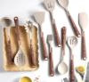 Picture of Chef Kitchen Cooking Utensils Set, Non-Stick Silicone Cooking Kitchen Utensil Set with Holder, Wooden Handle Silicone Kitchen Gadgets Utensil Set (OakWood)
