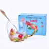 Picture of Glass Coffee Enamels Mug Best Birthday Gifts for Mom Women Butterfly Rose Lead-Free Stocking Stuffers for Women Red Tea Cup with Spoon Christmas Set Gifts for Women Her Mothers Valentines Day 11.3oz