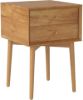 Picture of Nathan James 32704 Harper Mid-Century Oak Wood Nightstand with 2-Drawers, Small Side End Table with Storage, Brown
