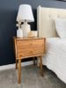 Picture of Nathan James 32704 Harper Mid-Century Oak Wood Nightstand with 2-Drawers, Small Side End Table with Storage, Brown