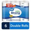 Picture of Great Value Ultra Strong Paper Towels, Split Sheets, 6 Double Rolls