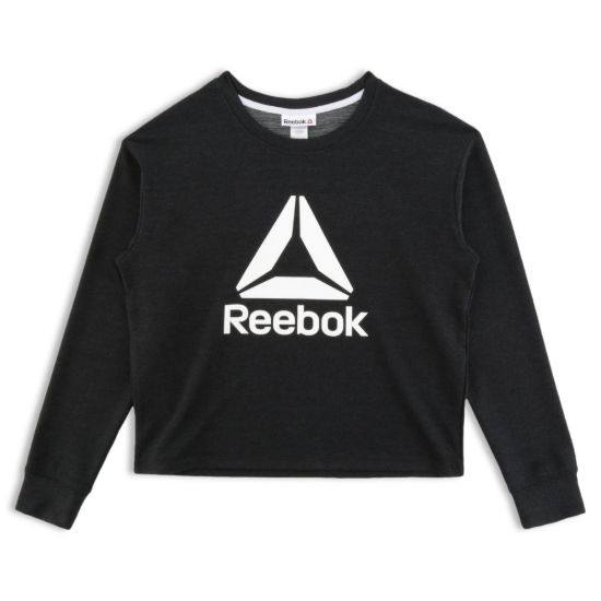 Picture of Reebok Women's All Day Cropped Crew Neck Sweater, Size XS-XXXL