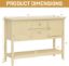 Picture of COSTWAY Buffet Sideboard, with 2 Wood Storage Drawers & Open Shelf, Console Table for Living Room Kitchen Dining Room Furniture (Beige)