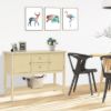 Picture of COSTWAY Buffet Sideboard, with 2 Wood Storage Drawers & Open Shelf, Console Table for Living Room Kitchen Dining Room Furniture (Beige)