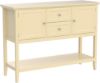 Picture of COSTWAY Buffet Sideboard, with 2 Wood Storage Drawers & Open Shelf, Console Table for Living Room Kitchen Dining Room Furniture (Beige)