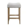 Picture of Better Homes & Gardens Light Grey Linen like Upholstered Backless 29 inch Barstool